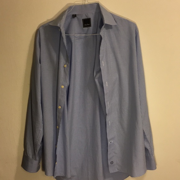 David Donahue - Blue and White XL Micro Check - Picture 4 of 7